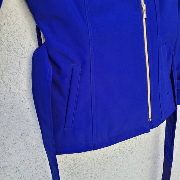 Kenneth Cole Reaction Purple Short Trenchcoat - Picture 14 of 16